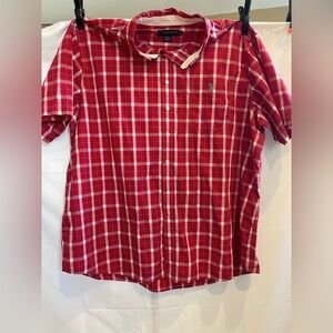 Red Plaid Men's Shirt 3XLT U.S. Polo Assn